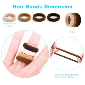 Vibrant Qarwayoc Mini Hair Ties for Girls - Soft Holders