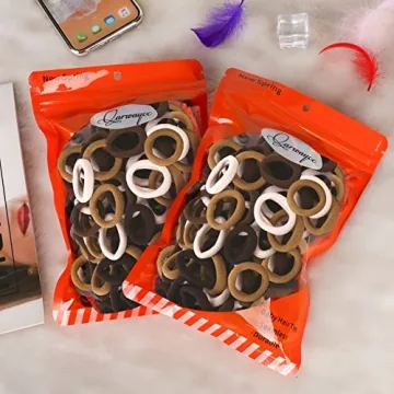 Vibrant Qarwayoc Mini Hair Ties for Girls - Soft Holders