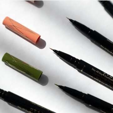 stila Stay All Day Dual-Ended Liquid Eye Liner, 1 fl. oz., Mai Tai/Intense Black