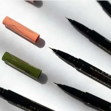 stila Stay All Day Dual-Ended Liquid Eye Liner, 1 fl. oz., Mai Tai/Intense Black