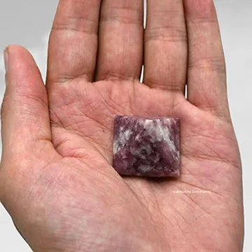 Lepidolite Pyramid Crystal for Chakra Healing & Meditation
