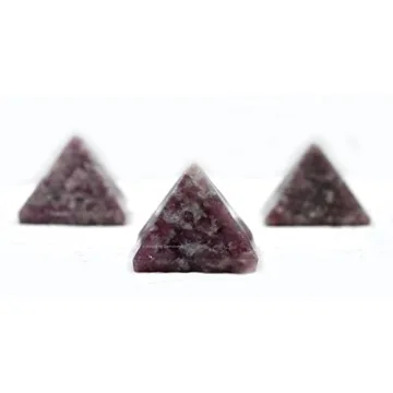 Lepidolite Pyramid Crystal for Chakra Healing & Meditation