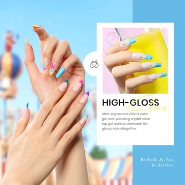 Beetles 23Pcs Gel Nail Polish Set Spring Colors Glitter