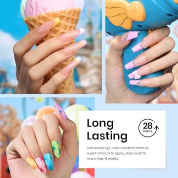 Beetles 23Pcs Gel Nail Polish Set Spring Colors Glitter