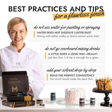 MONÉGASQUE Gold Edible Glitter for Cocktails 15g – Gold Edible Glitter for Drinks – Edible Gold Drink Glitter – Valentine Edible Cake Decorations – Gold Luster Dust Edible – Edible Glitter for Cakes