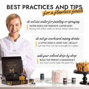 MONÉGASQUE Gold Edible Glitter for Cocktails 15g – Gold Edible Glitter for Drinks – Edible Gold Drink Glitter – Valentine Edible Cake Decorations – Gold Luster Dust Edible – Edible Glitter for Cakes