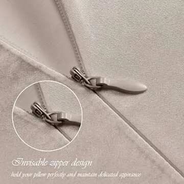 Asmork 100% Mulberry Silk Pillowcase for Hair and Skin, Both Side 19 Momme Real Silk, Hidden Zipper Washable Pure Silk Bed Pillowcase Covers, Envelope Gift Box,1PC (Beige, Standard 20''×26'')