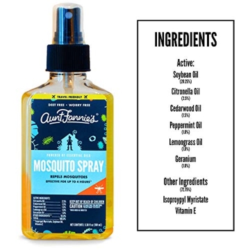 Aunt Fannie’s DEET Free Mosquito Repellent Spray 3.38 Fl Oz