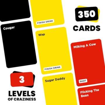 Do or Drink Act Out or Black Out Charades Drinking Card Games for Adults, Fun Adult Game with 350 Prompts - Great Party Game for Game Night, Bachelorette Parties, Couples, and More