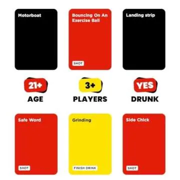 Do or Drink Act Out or Black Out Charades Drinking Card Games for Adults, Fun Adult Game with 350 Prompts - Great Party Game for Game Night, Bachelorette Parties, Couples, and More