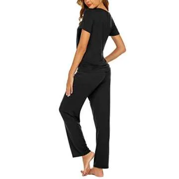 Ekouaer Ultra Soft Maternity Nursing Pajama Set