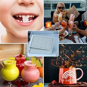 Miaowoof Mini Ice Cube Trays for Chilling Drinks
