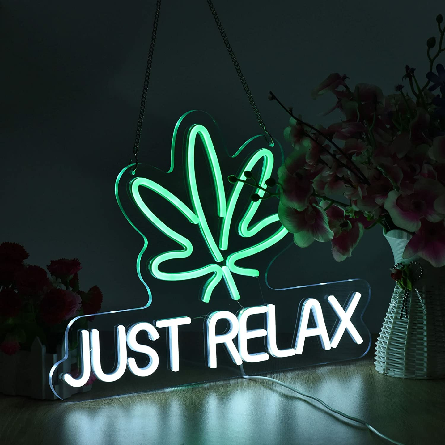 Just Relax Neon Sign for Decor - LED Wall Light