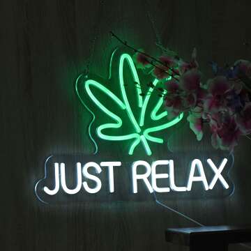 Just Relax Neon Sign for Decor - LED Wall Light