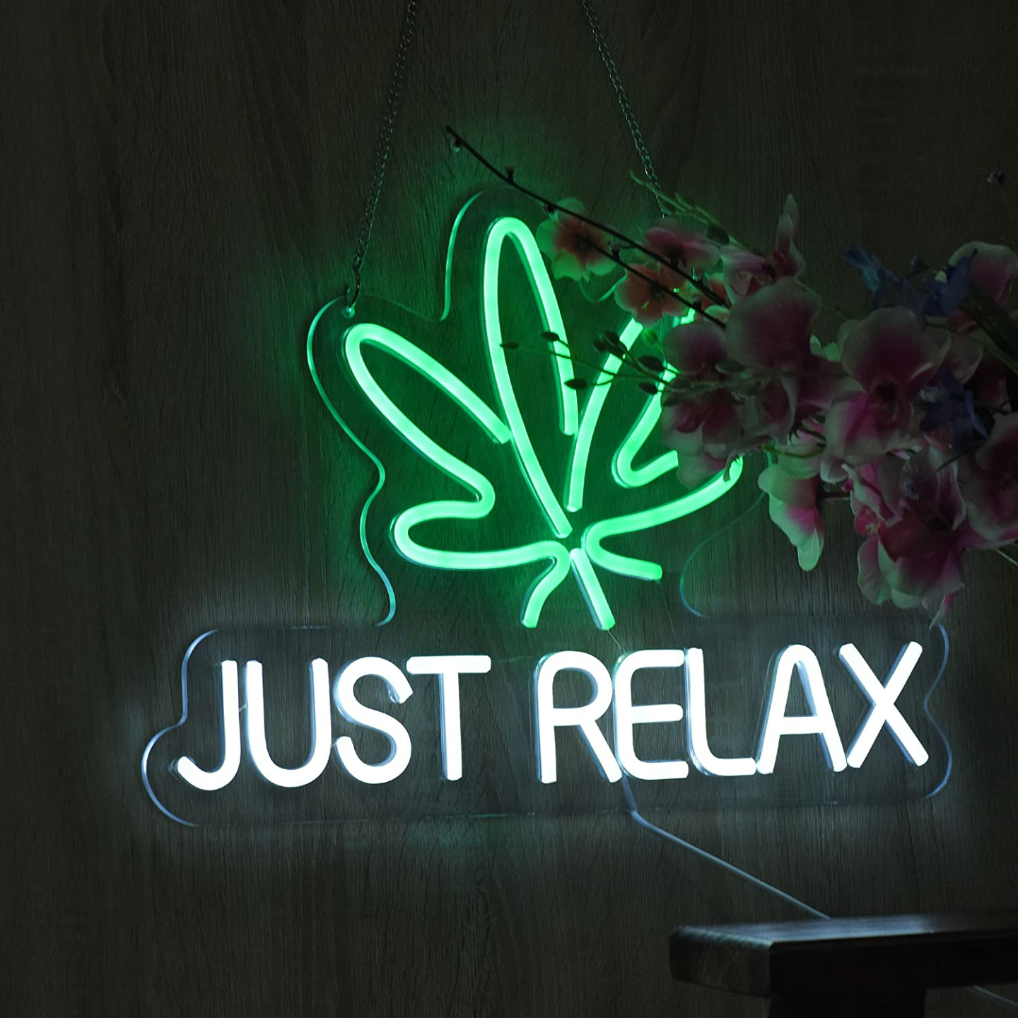 Just Relax Neon Sign for Decor - LED Wall Light