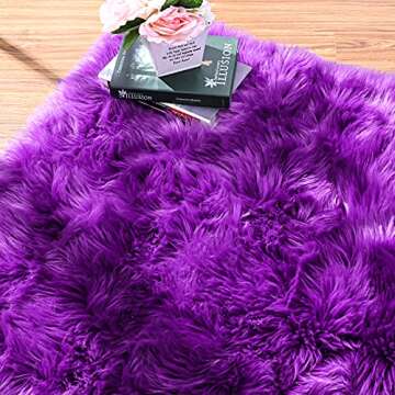 Luxury Fluffy Faux Fur Area Rug for Every Room