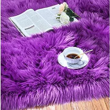 Luxury Fluffy Faux Fur Area Rug for Every Room