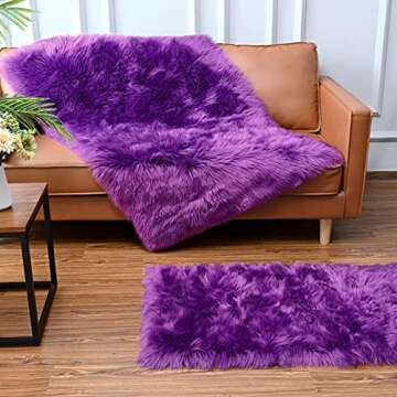 Luxury Fluffy Faux Fur Area Rug for Every Room