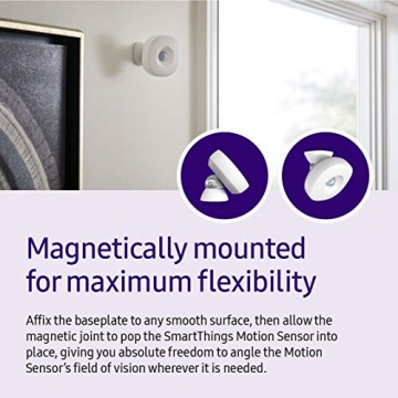 SAMSUNG SmartThings Magnetic Motion Sensor with Temperature Monitoring