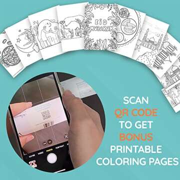 Eid Mubarak Colouring Poster - Fantastic Eid Gift for Kids and Eid Crafts for Kids - Lovely Eid favor and Islamic Gift for Kids - Great Eid Decoration Islamic Art Eid Art and Eid Banner and Present