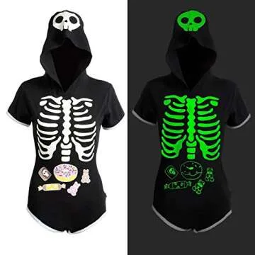 Littleforbig Adult Baby Diaper Lover (ABDL) Snap Crotch Adult Baby Onesie Bodysuit - Sweet Reaper Ni...