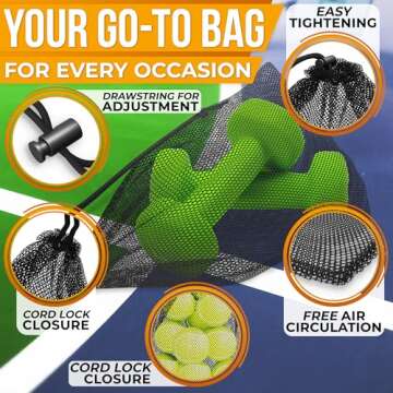 Strong Lightweight Mesh Bags for Sports and Travel