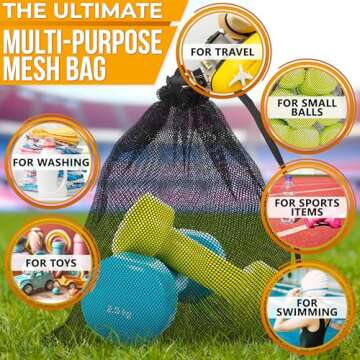 Strong Lightweight Mesh Bags for Sports and Travel