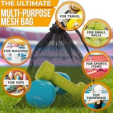 Strong Lightweight Mesh Bags for Sports and Travel