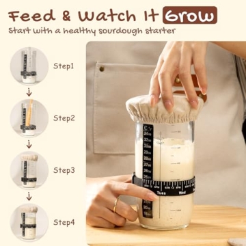 Astercook Complete Sourdough Starter Kit – All-In-One Baking Supplies