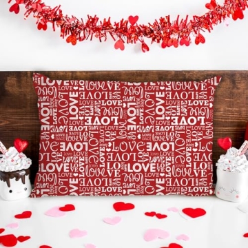 Whaline 12Pcs Valentine's Day Cotton Fabric Bundle