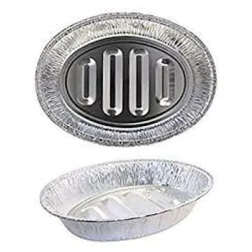 2 Count Disposable Turkey Roasting Aluminum Pans | Extra Large Heavy-Duty Foil Container| Deep, Oval Shape for Meat, Chicken, Roasts, Ribs, Cooking | Recyclable