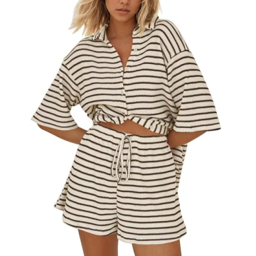 Trendy Burtell Summer 2 Piece Lounge Set for Women