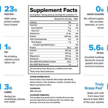 LEGION Whey+ Whey Protein Powder (Chocolate Peanut Butter) - Low Calorie Whey Isolate Protein Powder...