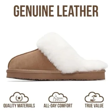 Project Cloud Genuine Leather & Fur Lined Slippers for Women