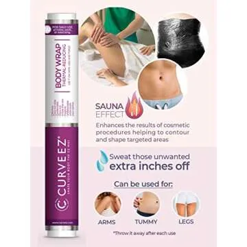 CURVEEZ Contouring Slimming Osmotic Plastic Body Wrap Waist Burning Stomach Wrap Burning Fat Speed Up