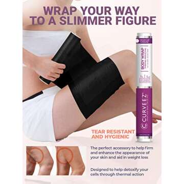 CURVEEZ Contouring Slimming Osmotic Plastic Body Wrap Waist Burning Stomach Wrap Burning Fat Speed Up