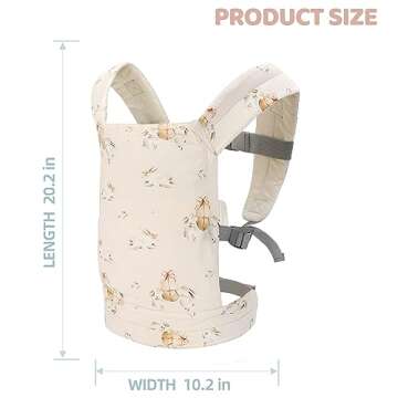 Baby Doll Carrier Front and Back Baby Doll Accessories Backpack Kid Toddlers Play Toy Baby Carriers ...