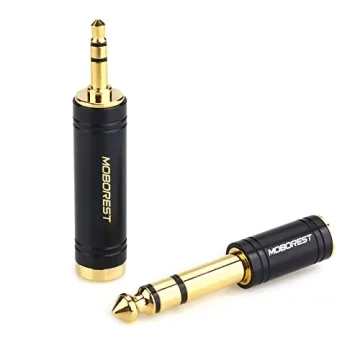 3.5mm to 6.35mm Stereo Pure Copper Adapter - 2-Pack