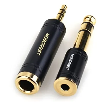 3.5mm to 6.35mm Stereo Pure Copper Adapter - 2-Pack