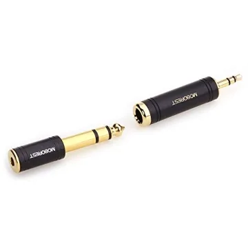 3.5mm to 6.35mm Stereo Pure Copper Adapter - 2-Pack
