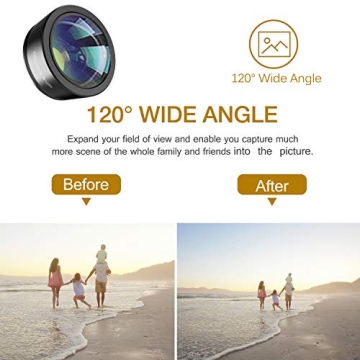 Upgraded 3 in 1 Phone Camera Lens Kit for All Smartphones