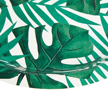 Tropical Paper Plates for Summer Parties - 80-Pack