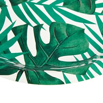 Tropical Paper Plates for Summer Parties - 80-Pack