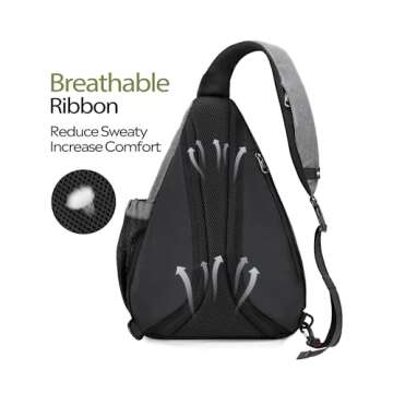 OutdoorMaster Sling Bag, Hiking Daypack, Crossbody Shoulder Chest Urban Outdoor Travel Backpack for ...
