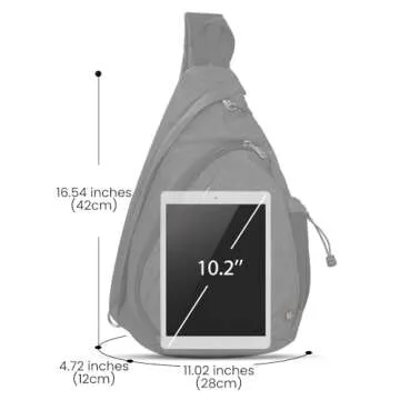 OutdoorMaster Sling Bag, Hiking Daypack, Crossbody Shoulder Chest Urban Outdoor Travel Backpack for Women & Men