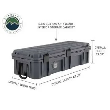 Overland Vehicle Systems 117QT Dry Storage Box for Outdoor Gear