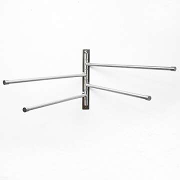 Swivel Towel Rack - Stainless Steel Swing Out Towel Bar - Space Saving Swinging Towel Bar for Bathro...