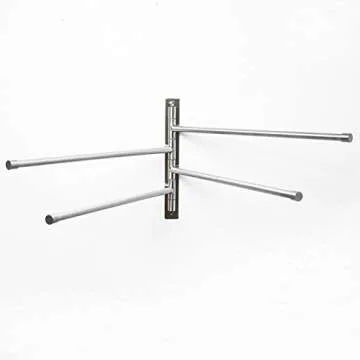 Swivel Towel Rack - Stainless Steel Swing Out Towel Bar - Space Saving Swinging Towel Bar for Bathro...