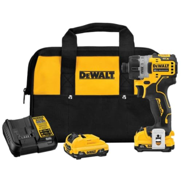 DEWALT XTREME 12V MAX* Cordless Screwdriver, 1/4-Inch, 2-Ah Batteries (DCF601F2)