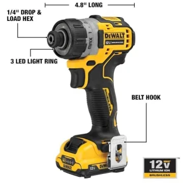 DEWALT XTREME 12V MAX Cordless Screwdriver with 2-Ah Batteries